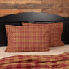 Burgundy Check Standard Pillow Case Set of 2 21x30 - The Village Country Store 