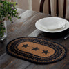 Farmhouse Jute Placemat Stencil Stars 12x18 - The Village Country Store 