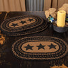 Farmhouse Jute Placemat Stencil Stars Set of 6 12x18 - The Village Country Store 