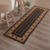 Farmhouse Jute Rug/Runner Rect Stencil Stars w/ Pad 24x78 - The Village Country Store 
