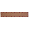 Burgundy Star Runner Woven 13x72 - The Village Country Store 