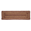 Burgundy Tan Jute Stair Tread Latex Rect 8.5x27 - The Village Country Store 