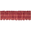 Braxton Scalloped Valance 16x72 - The Village Country Store 