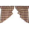 Dawson Star Scalloped Prairie Swag Set of 2 36x36x18 - The Village Country Store 