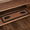 Wyatt Stenciled Bear Jute Stair Tread Rect Latex 8.5x27 - The Village Country Store 