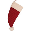 Chenille Christmas Santa Hat Stocking 9.5x20 - The Village Country Store 