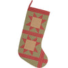 Dolly Star Green Patch Stocking 12x20 - The Village Country Store 