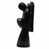 Soapstone Angel Sculpture - Black Finish with Etch Design - The Village Country Store 
