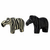 Zebra Soapstone Sculptures, Set of 2 - The Village Country Store 