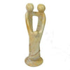 Natural 10-inch Tall Soapstone Family Sculpture - 2 Parents 1 Child - Smolart - The Village Country Store 