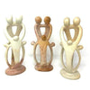 Natural Soapstone Family Sculpture - 2 Parents, 3 Children - Smolart - The Village Country Store 