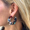 Earrings: Multicolored Resin Hoops - Starfish Project - The Village Country Store 