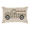 Cider Mill Applique Apple Truck Pillow 14x22 - The Village Country Store 