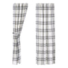 Black Plaid Panel Set of 2 84x40 - The Village Country Store 