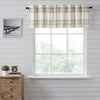 Wheat Plaid Valance 19x72 - The Village Country Store 