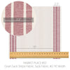 Market Place Red Grain Sack Stripe Fabric 3yds #2 110 Width