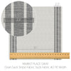 Market Place Gray Grain Sack Stripe Fabric 3yd #2 110 Width