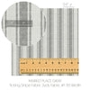 Market Place Gray Ticking Stripe Fabric 3yds #1 110 Width