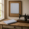 Farmhouse Ticking Blue Fabric 1yd #1 80 Width