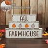 Fall Farmhouse Pumpkins Block Sign Set of 3 Sizes