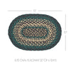 Pine Grove Jute Oval Placemat Set of 6 10x15