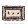 Colonial Star Jute Rect Placemat Set of 6 12x18