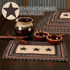 Colonial Star Jute Rect Placemat Set of 6 12x18