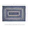 Great Falls Blue Jute Rect Placemat Set of 6 12x18