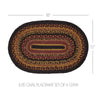 Heritage Farms Jute Oval Placemat Set of 6 12x18