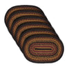 Heritage Farms Jute Oval Placemat Set of 6 12x18