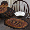 Heritage Farms Jute Oval Placemat Set of 6 12x18