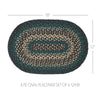Pine Grove Jute Oval Placemat Set of 6 12x18
