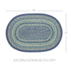 Jolie Jute Oval Placemat Set of 6 13x19