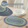 Jolie Jute Oval Placemat Set of 6 13x19