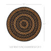 Black & Tan Jute Trivet 15 inch Diameter Set of 3