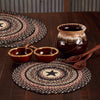 Colonial Star Jute Trivet 15 inch Diameter Set of 3