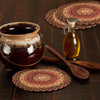 Ginger Spice Jute Trivet 8 Set of 3