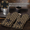 Black Star Oven Mitt Set of 2
