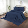 April & Olive Blanket VHC Brands Waffle Weave King Blanket, Navy Blue 90x108 - 100% Cotton, Lightweight & Breathable Throw for Bed, Couch, Sofa - Farmhouse Bedroom Decor