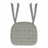 April & Olive Chair Pad Deep Moss Green Gingham Cotton Chair Pad - 15.5x17 Cushioned Seat Cushion - VHC Brands