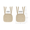 April & Olive Chair Pad Golden Wheat Gingham Cotton Chair Pad - 15.5x17 Cushioned Seat Cushion - VHC Brands