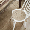 April & Olive Chair Pad Natural Jute Chair Pad 15 inch Diameter