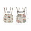 April & Olive Chair Pad Rosehill Cottage Dusty Rose & Natural Patchwork Cotton Chair Pad - 15.5x17 Cushioned Seat Cushion