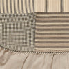 April & Olive Chair Pad Sawyer Mill Charcoal Patchwork Cotton Chair Pad - 15.5x17 Cushioned Seat Cushion - VHC Brands