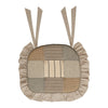 April & Olive Chair Pad Sawyer Mill Charcoal Patchwork Cotton Chair Pad - 15.5x17 Cushioned Seat Cushion - VHC Brands