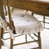 April & Olive Chair Pad Simple Life Flax Natural Cotton Blend Chair Pad - 15.5x17 Cushioned Seat Cushion - VHC Brands