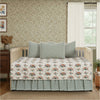 April & Olive Daybed Quilt Set Rosehill Cottage Floral Cotton Daybed Quilt Set - 5-Piece - Dusty Rose & Natural