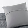 April & Olive Euro Sham VHC Brands Dark Gray Waffle Weave Euro Shams (Set of 2, 26x26) - Farmhouse Boho Decorative Pillow Covers for Bedroom Decor