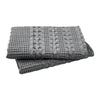 April & Olive Euro Sham VHC Brands Dark Gray Waffle Weave Euro Shams (Set of 2, 26x26) - Farmhouse Boho Decorative Pillow Covers for Bedroom Decor