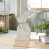 April & Olive Figurine Spring In Bloom Wooden Upright Bunny Silhouette w/ Twine 13.75x6.75x1.5